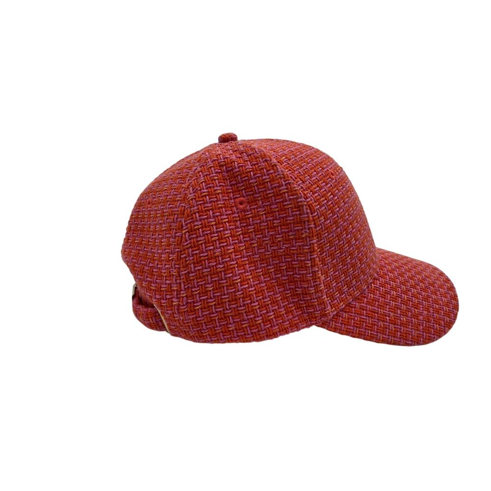 Talbots Orange Tweed Adjustable Baseball Cap - image 5